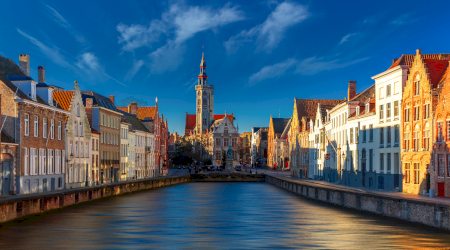 O zi în centrul istoric din Bruges, Belgia