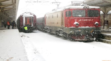 63 de trenuri anulate din cauza condițiilor meteo