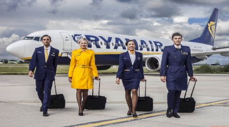 Ryanair recrutează în România în lunile aprilie și mai