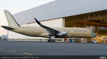 Cel mai lung zbor din lume va fi realizat cu un Airbus A350-900ULR