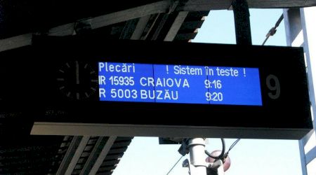 Un nou sistem electronic pentru informarea călătorilor în Gara de Nord