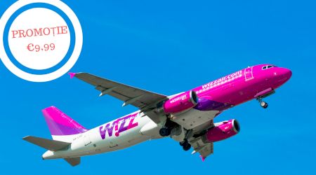 Promoție bilete de avion Wizz Air – prețuri de la doar 9,99 euro