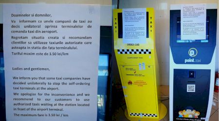 COTAR a decis închiderea terminalelor de comenzi taxi de pe Aeroportul Henri Coandă
