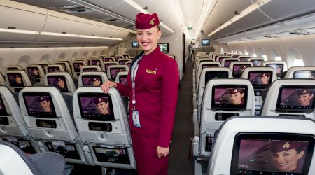 Primul zbor Qatar Airways către Antalya, Turcia