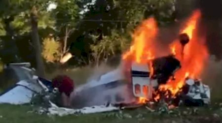 VIDEO. Două persoane și-au pierdut viața în urma unui accident aviatic în Detroit