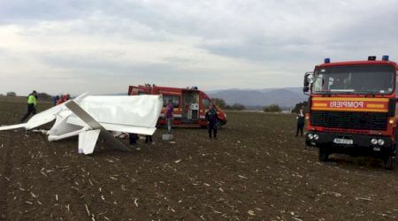 Accident aviatic în România. Avionul a luat foc