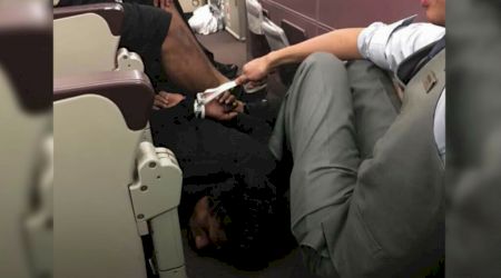 VIDEO. Amenințare cu bombă în avion. Imagini uluitoare