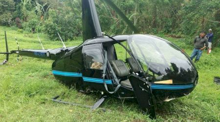 Elicopter prăbușit. 4 persoane au fost rănite