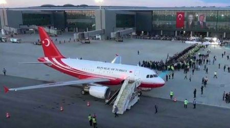 Aeronava președintelui Turciei a aterizat pentru prima oară pe noul aeroport din Istanbul