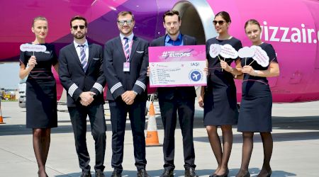 Wizz Air sărbătorește 2 ani la Iași