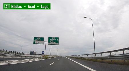 Pericol pe A1, în zona Nădlac: ceața a redus vizibilitatea, s-au format coloane de mașini